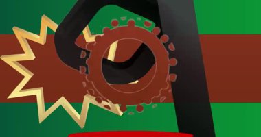 Mokup ürün animasyon, silindir kaide podyumu. Sunum için sahne gösterisi videosu.