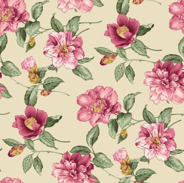 Vektör çiçeksiz desen