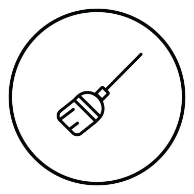 Süpürme, temizlik, ev, ev işleri için web kullanım simgesi