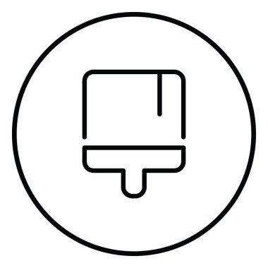 Resim, yenileme, sanatsal, ressam ve duvar için web kullanım alanı içerisindeki resim çizgisi simgesini boya