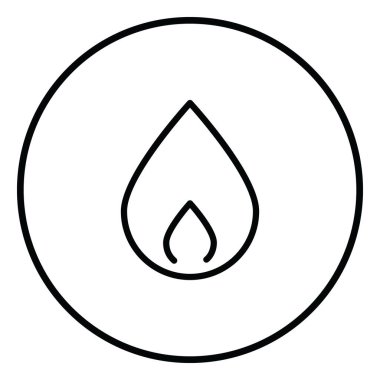 vektör çizim Tasarım ateş simgesinin