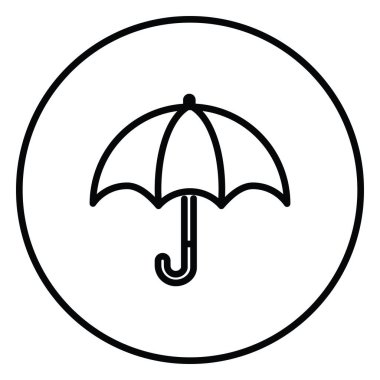 Dambıllar El Ağırlığı bir daire içinde siyah ve beyaz çizgi ikon vektör ilülasyonu, web kullanımı fitness aracı olarak