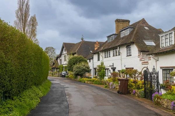 Londra Regno Unito 2023 Vecchi Cottage Nella Zona Hampstead Heath — Foto Stock