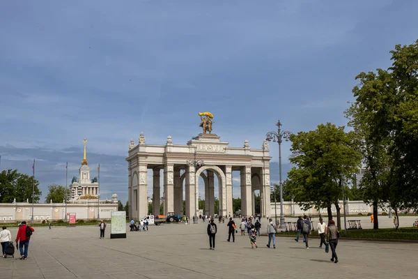 Moskau Russland Juni 2023 Vdnkh Ist Eine Der Wichtigsten Touristenattraktionen — Stockfoto