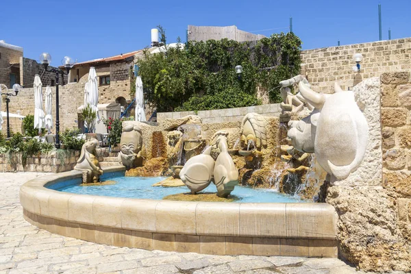 Tel Aviv Israel July 2023 Fragment Active Fountain Zodiac Signs — Stock Photo, Image