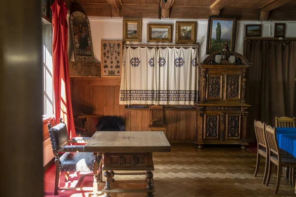 Polenovo Región Tula Junio 2017 Diseño Vintage Sala Estar Antigua — Foto de Stock