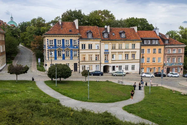 Βαρσοβία Πολωνία Αυγούστου 2023 Σπίτια Που Βρίσκονται Στην Παλιά Πόλη — Φωτογραφία Αρχείου