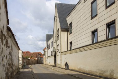 Vilnius, Litvanya - 23 Ağustos 2023, Vilnius güzel bir yaz günü, Litvanya