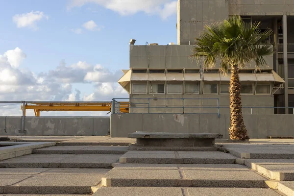 Hayfa, İsrail - 21 Eylül 2023: Tel Shikmona 'daki Ulusal Okyanus Bilimleri Enstitüsü,