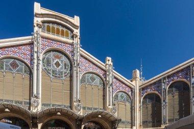 Valencia, İspanya, 19 Nisan 2024. Valencia Merkez Pazarı. Taze gıda pazarı Avrupa 'nın en büyük pazarlarından biridir.