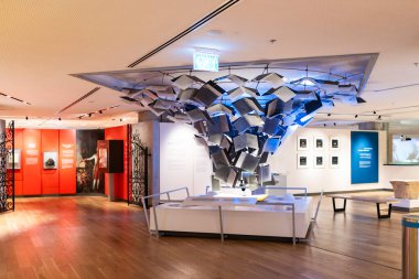 Tel Aviv, İsrail - 27 Ekim 2024 - Anu, Yahudi Halkı Müzesi. İsrail kültürünün tarihini gözler önüne seriyor.