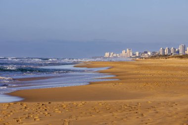 Akdeniz 'den gökdelenleri görünen Hayfa' nın yeni bir perspektifi.
