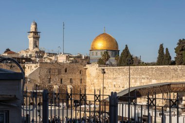 Kudüs, İsrail, 16 Mart 2025, Kutsal Mabet olarak da bilinen Tapınak Dağı, eski Kudüs şehrinde kutsal bir yer olarak kabul edilen bir tepe..