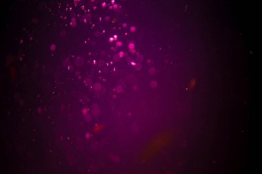 Abstract pink defocus bokeh glitter  with black background