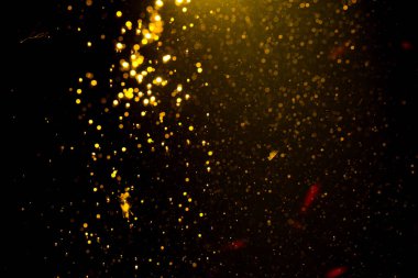 Arkaplan için su kullanımından altın bokeh