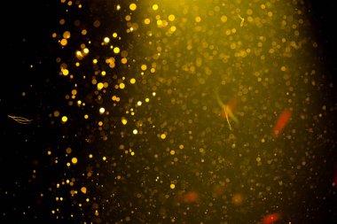 Arkaplan için su kullanımından altın bokeh