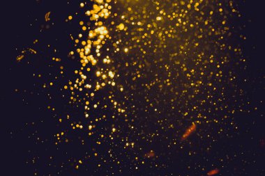 Arkaplan için su kullanımından altın bokeh