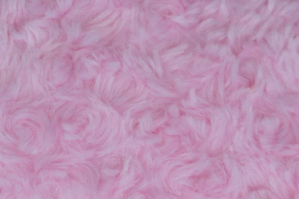 Rosa Luxus Wolle Natürliche Flauschige Wolle Haut Textur Nahaufnahme Einsatz — Stockfoto