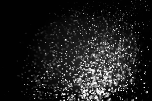 Красивый Абстрактный Черный Боке Черным Фоном — стоковое фото