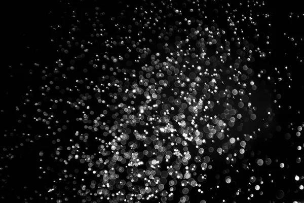 Красивый Абстрактный Черный Боке Черным Фоном — стоковое фото