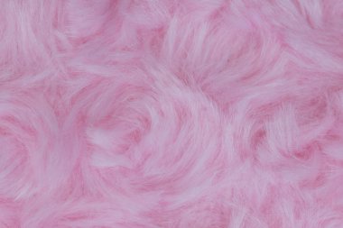 Pembe lüks yün doğal tüylü kürk derisi arka plan ve duvar kağıdı için yakın çekim dokusu