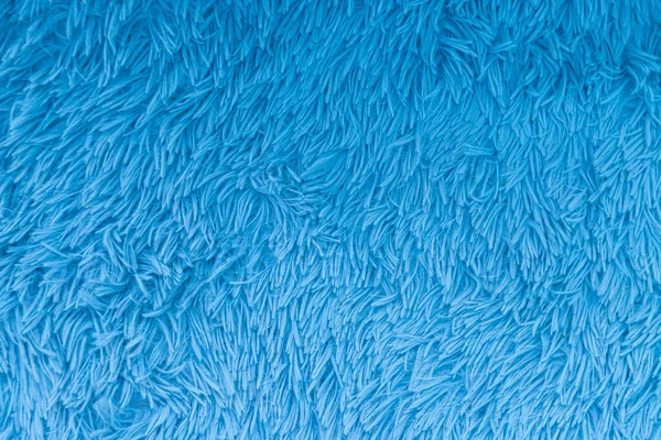 Modrý Kožešinový Koberec Textura Použití Pro Pozadí — Stock fotografie