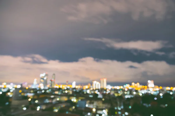 Bokeh Размытие Городского Света Ночное Время Использовать Качестве Фона — стоковое фото
