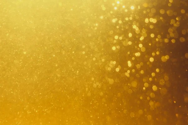 Bintang Berkilauan Dari Blur Emas Bokeh Digunakan Untuk Merayakan Latar — Stok Foto