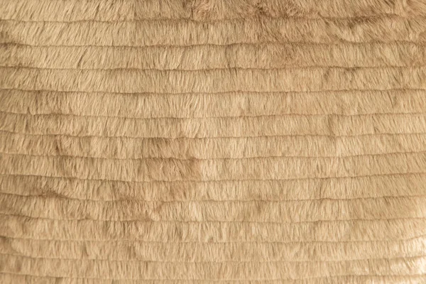 Brown Faux Futro Dywan Tekstury Używać Tle — Zdjęcie stockowe