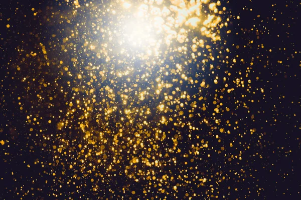 Glitter Gold Vintage Lights Background — Stock Photo, Image
