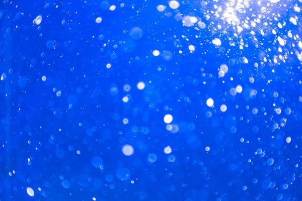 Aqua Azul Piscina Com Fundo Bokeh — Fotografia de Stock