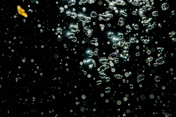 Bokeh Van Licht Water Met Zwarte Achtergrond — Stockfoto