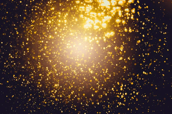 Блестящие Золотые Винтажные Огни Фон — стоковое фото