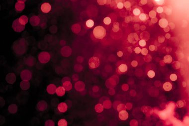 Soyut dekorasyon Bokeh bayramında siyah arka planda parlayan ışıklar