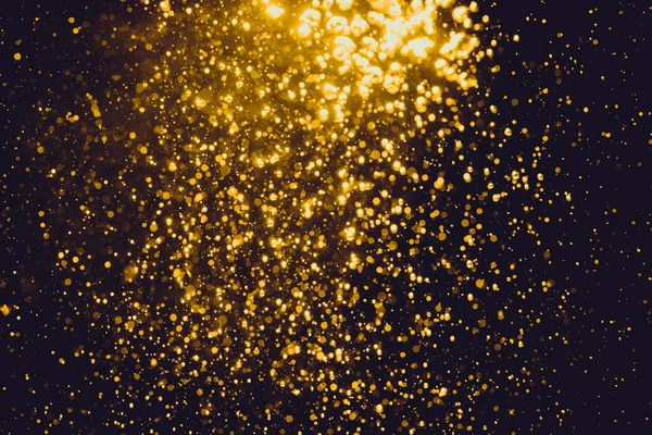 Glitter gold vintage of lights background