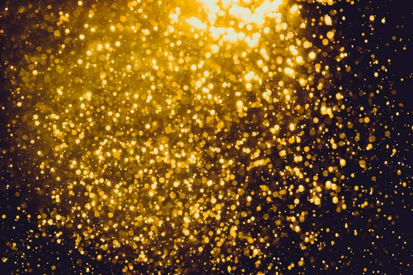 Glitter gold vintage of lights background