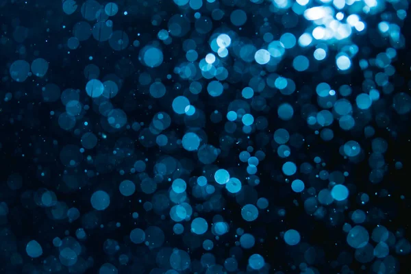 stock image Abstract Blue winter bokeh defocused background