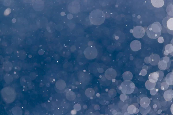 Абстрактний Елегантний Блиск Іскри Боке Осквернений Синьому Фоні — стокове фото