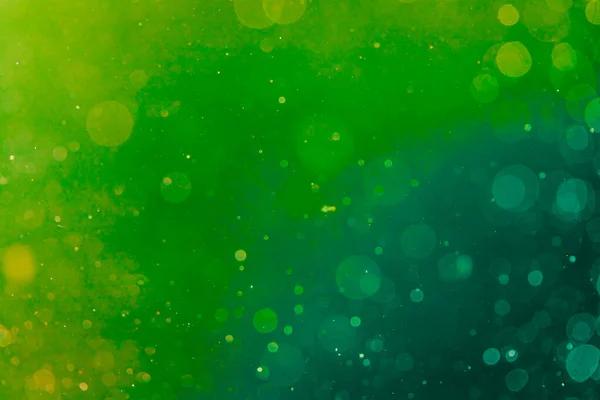 Abstrato Elegante Brilho Verde Brilho Bokeh Com Fundo Preto — Fotografia de Stock