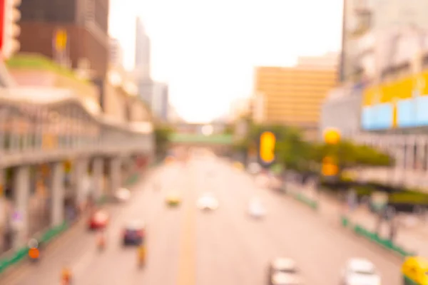 stock image blurry car on the road of background city motion lights vintage