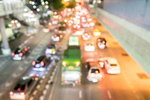 stock image Bokeh from car lights at night in the city