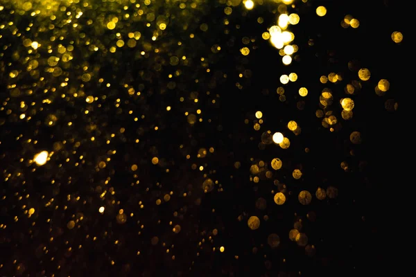 Λαμπερά Αστέρια Της Θολούρας Χρυσό Bokeh Χρήση Για Γιορτάσουν Φόντο — Φωτογραφία Αρχείου