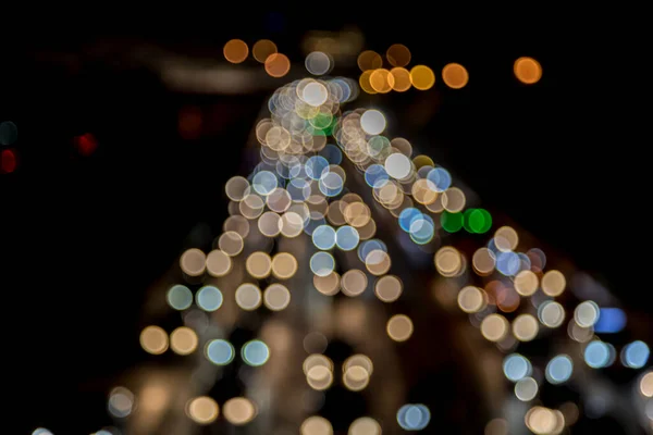 Bokeh Aut Světla Noci Městě — Stock fotografie