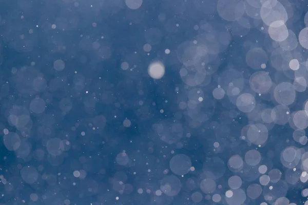 Abstract Elegante Glitter Fonkelende Bokeh Gedecentraliseerd Blauwe Achtergrond — Stockfoto
