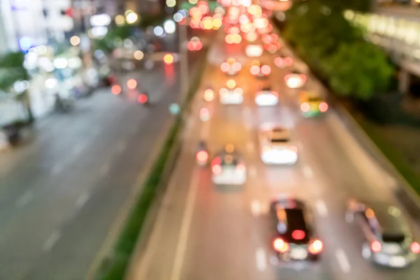 Stock image Bokeh from car lights at night in the city