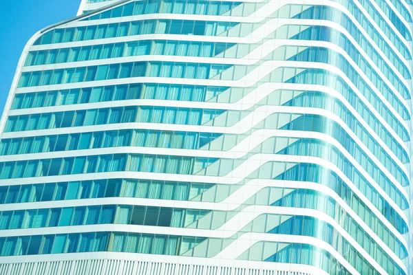 Close Luxury Modern Building Office Blue Sky Background — Stock Photo, Image