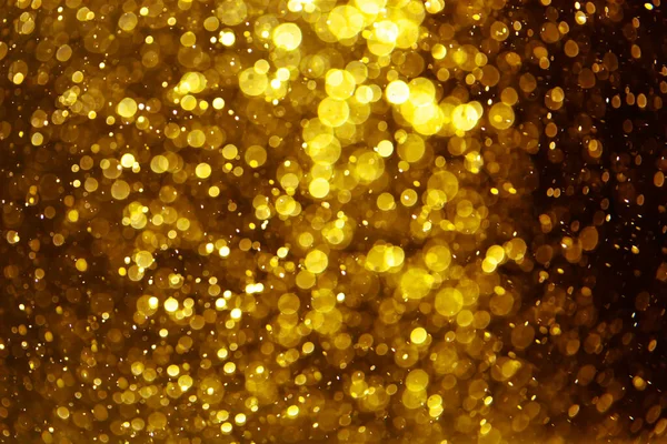 Vintage Gold Bokeh Erstellt Von Neonlichtern Mit Schwarzem Hintergrund — Stockfoto