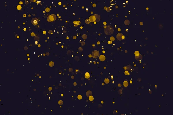 Блестящие Золотые Звезды Использования Боке Празднования Фона — стоковое фото