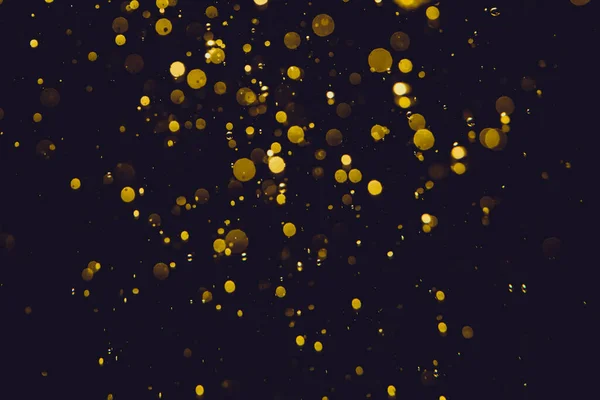 Блестящие Золотые Звезды Использования Боке Празднования Фона — стоковое фото