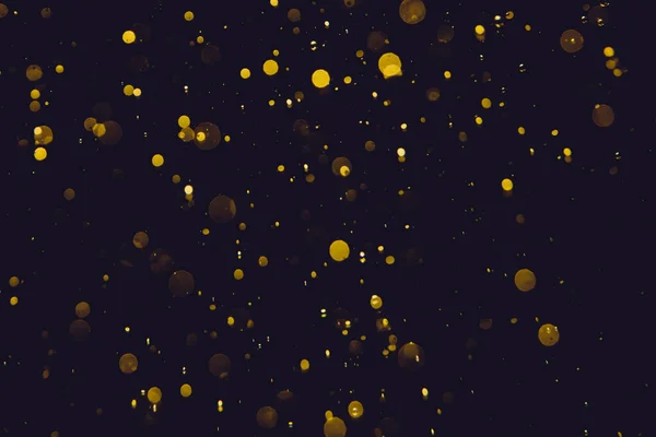 Estrelas Ouro Brilhantes Uso Bokeh Para Celebrar Fundo — Fotografia de Stock